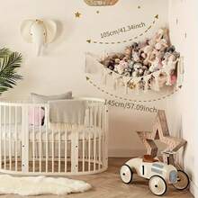 Large Plush Animal Toy Storage Hammock - Tassel Plush Animal Storage Rack Decoration - Cute Hanging Plush Net, Suitable For Children's Room, Bedroom, Room Decor - Multicolor - View 6