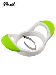 shoxil Edelstahl Mango Scheibenschneider, multifunktionaler Fruchtteiler für den Hausgebrauch, schneidet Mangos mühelos in gleichmäßige Scheiben, langanhaltend & leicht zu reinigen