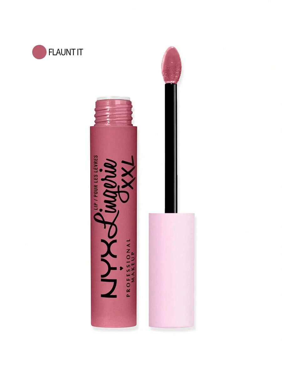 NYX Lingerie XXL 哑光液体唇膏 04 Flaunt It Makeup 液体唇膏 唇彩 唇彩 0.13 盎司/4 毫升 高显色度 顺滑涂抹 防脱色 轻盈舒适 女朋友 妻子 母亲 朋友 生日 毕业派对 旅行 露营 户外 学校 校园旅行 节日 周年纪念 秋季 秋季 万圣节 秋季造型 明亮大胆的辣妹 - 04 Flaunt It - 查看 1