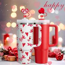 1/2/4/6/8 Stück 8-10mm Valentinstag Liebes-Bär Engelsflügel Strohhalm Kappe Strohhalm Stopfen Universal personalisierter staubdichter Stopfen Strohhalm Dekoration staubdichter Strohhalm Stopfen