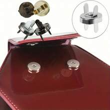 4/10/12 pares de broches magnéticos, colores surtidos, broches a presión de costura para manualidades, bolsos, ropa, cuero, material de cobre, fuerza magnética súper, suministros de arte y manualidades - Multicolor - Ver 3