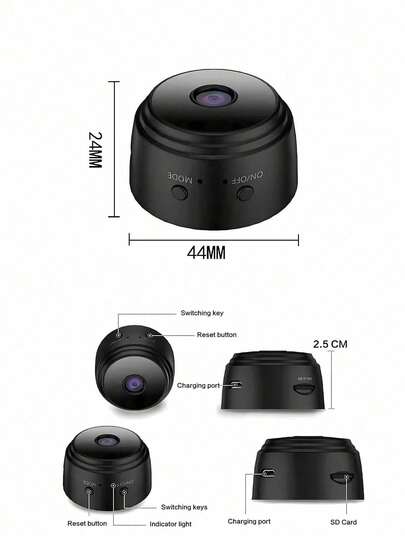 HD 720P Mini WiFi Camera Real Time Remote Viewing, Two Way Audio, Motion Detection Home Pet Monitoring view 11