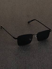 Unique Twisted Leg Fashion Oval Fashion Glasses Set, Stylish Back To School Preppy Outfit - Multicolor - View 10