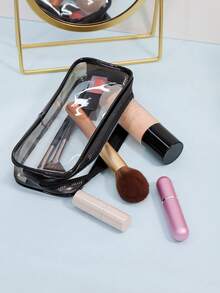 5-częściowy wodoodporny piórnik dla ucznia, gruba saszetka z PVC z zamkiem błyskawicznym, minimalistyczny pokrowiec z PVC na długopisy, przezroczysta plastikowa torba do przechowywania, wielofunkcyjna składana przezroczysta torba do przechowywania, torba do przechowywania artykułów papierniczych, torba na długopisy, torba do przechowywania kabli danych, torba do przechowywania biżuterii, przezroczysta torba na długopisy na egzaminy, przezroczysta torba z PVC do przechowywania pędzli kosmetycznych, łatwa w użyciu