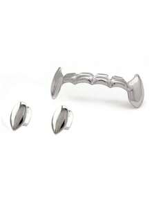 18k Gold Plated Grillz Vampire Dracula Teeth Grillz 1-3pcs Single Fangs And 6 Bottom Grillz Set & Single Teeth - Multicolor - View 12