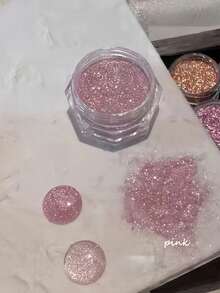 1pc White Snowflake Sea Salt Crystal Diamond Powder, Ultra Fine & Shiny Sugar Powder For DIY Nail Art, Christmas Snowflake Nails, Y2K Nails, French Nails, Halloween Nails, Nail Art Supplies