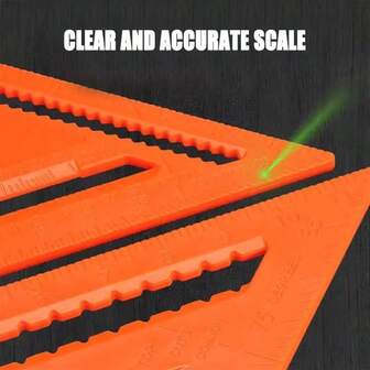 1 Pce Woodworking Triangle Ruler, Non Electrified Angle Measuring Tool, Precision Woodworking, Construction, Engineering Measuring Tool, Lightweight And Portable Design, Reliable Measurement, DIY Enthusiast