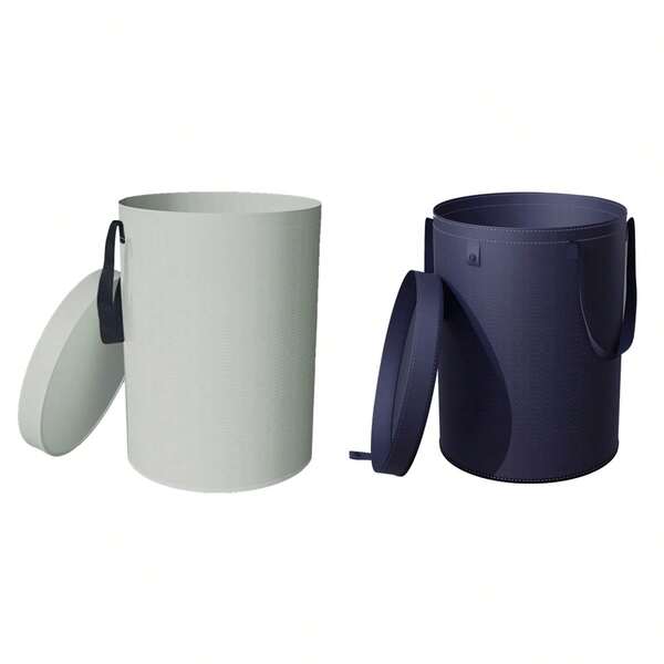 Foldable Minimalist Style Large Capacity Laundry Basket, Made Of Polypropylene With Lid, Reusable Dry & Wet Storage Basket, Portable Home Laundry Hamper For Bedroom Clothes Organization