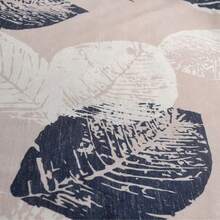 1pc Perforated Vintage Floral Leaf Pattern Semi-Sheer Curtain, Farmhouse Style For Bedroom, Study, Balcony, Living Room, Casement Window - Multicolor - View 6