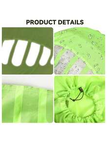 1pc Bicycle Helmet Cover With Reflective Strip Cycling Cap MTB Road Bike Helmet Protection Cover