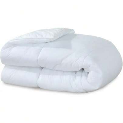 SleepyNights Single 4.5 Tog Duvet Quilt Summer Season Non Allergenic Hollowfibre – Polypropylene Cover