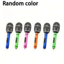 Bộ 1/2/4 chiếc micro bơm hơi, phụ kiện bơm hơi PVC, trang trí KTV, trang trí tiệc, micro, trang trí sân khấu biểu diễn giải trí, phụ kiện tiệc bơm hơi, bóng bay, quà tặng - Nhiều màu - Xem 2