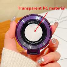 闪亮亮片指环支架，带镜子，适用于所有智能手机 - 闪亮手机握把和支架，时尚闪亮指环支架，通用手机配件 - 彩色 - 查看 31