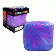 Needoh同款流纹方形麦芽糖挤压放松玩具释放慢回弹挤压生日礼物-圣诞礼物-完美礼物-礼物(默认无盒)