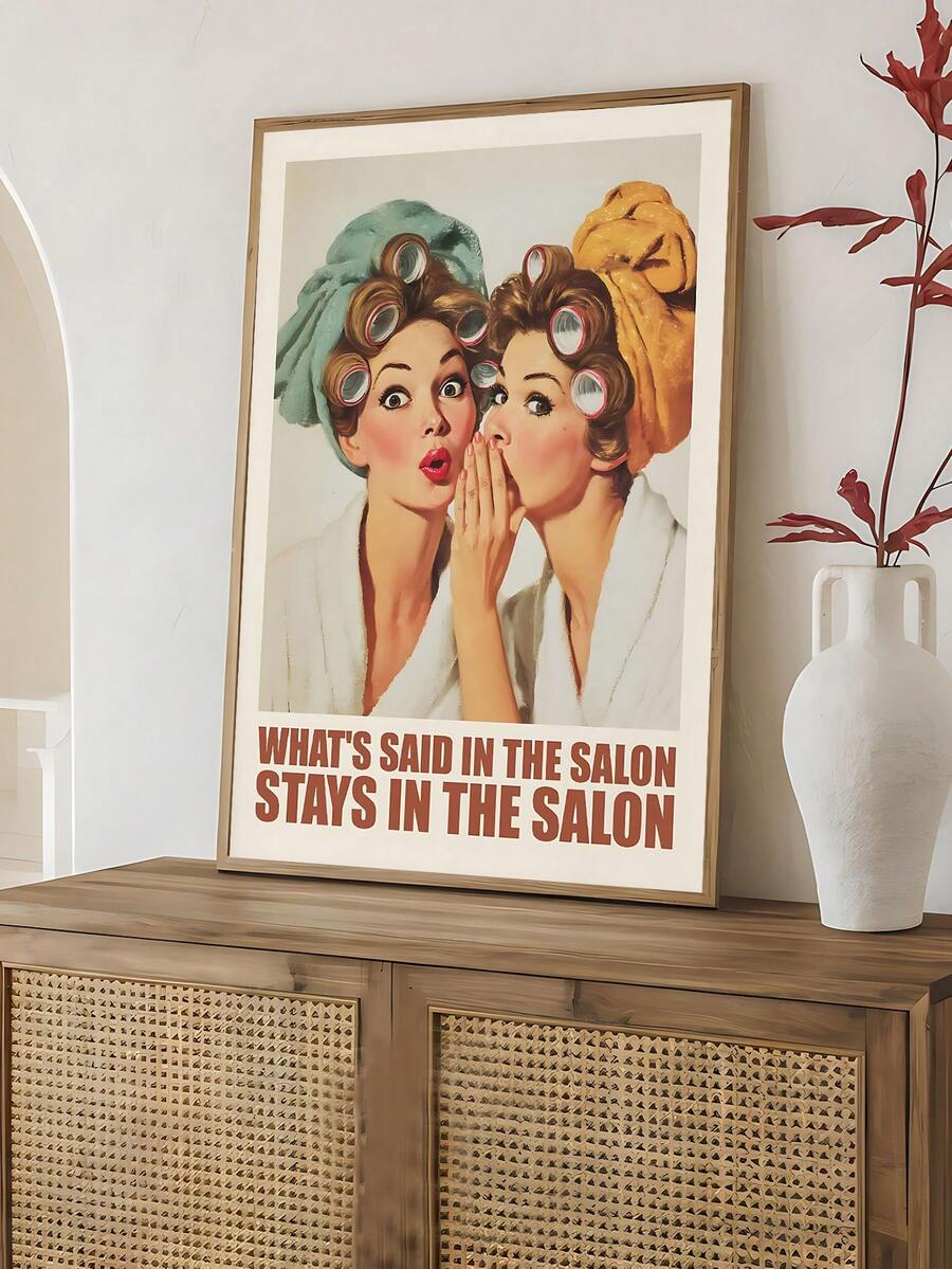 1 件复古美容院墙壁艺术、有趣的植物女士墙壁艺术“是的，我确实需要所有这些植物”，复古徒步旅行艺术印刷露营艺术励志山地艺术、卧室装饰、客厅装饰、办公室装饰、宿舍装饰、浴室装饰、墙壁艺术、墙壁装饰、家居装饰、房间装饰、帆布墙壁艺术、海报、带框架的墙壁艺术、可选框架 - 彩色 - 查看 1