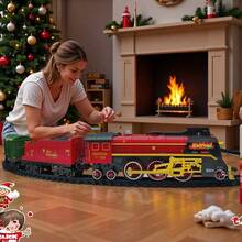 2025 Premium Christmas Train Set With Realistic Sounds & Smart Steam | 2-Hour Rechargeable Battery & Remote Control | Collectible-Grade Educational Toy For Kids 3-12 | Perfect Gift For Family Activities & Holiday Decor Christmas Decorations Toys Kids Toys  Halloween  Toys For Kids Toys For Girls Train Train Toy Thomas The Train Birthday Gift For Toddler Boys/Girls - Christmas Gift Box - View 3