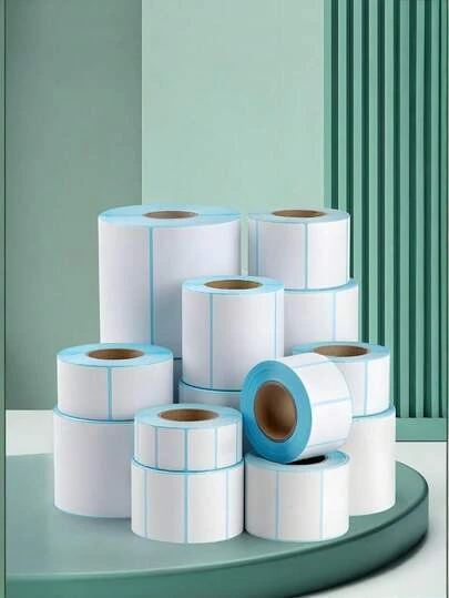 Marklife 40x30mm、60*40mm、70*20mm、80*60mm、100*100mm、1.57*1.18in、2.362*1.575 In、2.756*0.787 In、3.150*2.362 In、3.937*3.937 In、800 张/卷、经济型“热敏纸”、热敏标签贴纸、打印机方形热敏纸卷、白色、防水、防刮、防油、1 卷 - 兼容 P50、D100 打印机、适用于小型企业、商店、价格标签、包装标签、二维码、条形码、感恩节贴纸、愚人节