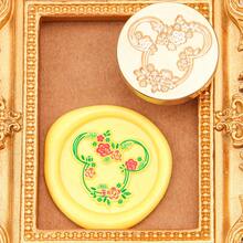 Disney 1 قطعة ختم شمع بموضوع عيد الميلاد بقطر 25 مم، ختم شمع نحاسي للأظرف والأختام الشمعية لحفلات عيد الميلاد، مجموعة ختم شمع هدية