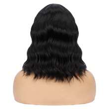 100% Bio Organic Super Natural Short Wig 40cm - 黑色 - 查看 1