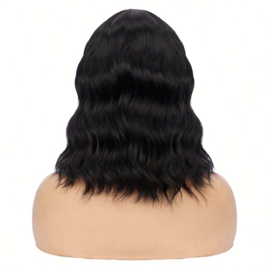 100% Bio Organic Super Natural Short Wig 40cm - 黑色 - 查看 1