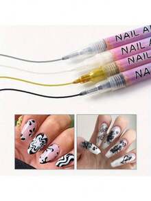 1 支装白色美甲绘图笔涂鸦防水绘画描线记号笔指甲修甲装饰工具 - 彩色 - 查看 5