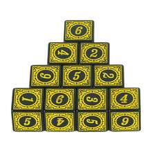 6-Sided Dice Set With Velvet Bag, 10pcs Tabletop Game Accessories, Perfect Christmas, Halloween Gift For Friends