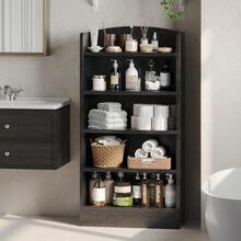 5Tier Open BookshelfLibrary Bookcase With Storage Shelves Floor Standing Shelves For Home Office Living Room Bedroom Black