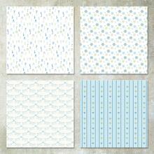 36 Sheets 6inch (Summer Minimalist Blue Background) Scrapbooking Paper, Suitable For Bullet Journals, Collages, Cards, Scrapbooks And Crafts - Baby Blue - View 4
