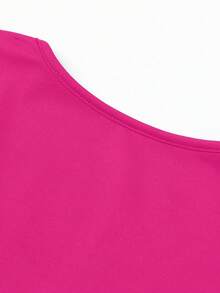 Áo nữ AiTyi, kiểu dáng thoải mái, màu trơn, ôm sát, thời trang tối giản, phong cách Y2K đa năng, phù hợp cho lễ tốt nghiệp, lễ hội hóa trang, lễ Phục sinh, lễ hội âm nhạc, Ngày của Mẹ, mùa xuân/hè. - Hoa hồng đỏ - Xem 7