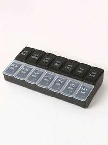 Large Capacity & Portable - 14 Compartments Fine Organizer Weekly Pill Organizer, Multifunctional Travel Pill Case For Daily Medication, Must-Have Health Essential For Students Back To School, Transparent Leak-Proof Compartments Design, Easily Manage Daily Medication, Perfect Companion For Home And Travel - Multicolor - View 6