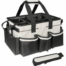 1pc Wearable Cleaning Utility Bag | Large-Capacity Oxford Fabric Organizer With Honeycomb Structure | Handheld & Shoulder Strap Dual Carry | Household & Commercial Cleaning Tool Caddy | Mobile Cleaning Station For Professionals