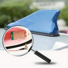 Shark Fin Car Antenna With ABS Top Cover - Easy Install, Multi-Color Options (Black/White/Red/Blue) For Enhanced Vehicle Communication & Style, Durable Weather-Resistant Design, Vehicle Antenna, Sleek Antenna, Highquality Antenna, Antenna For Car, Car Enthusiasts, Modern Vehicle Accessory, Sturdy Construction, Road Trip Essentials - 黑色 - 查看 4