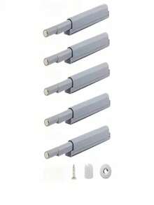 5/10pcs Cabinet Soft Close Door Catches, Magnetic Adsorption Silent Closing With Invisible Handle, Furniture Hardware Accessories - Grey - View 12