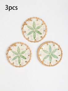 一款多色DIY圆形杯垫，一款北欧风手工藤编杯垫，一款贝壳形杯垫，兼具吸水、防冻和隔热功能。适用于派对、聚会、酒吧、家居和办公室——自然简约，是送礼佳品，也是送给男士的个性化创意礼物，性价比极高。 - 彩色 - 查看 21