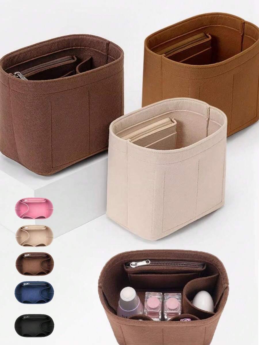 Multi Color Optional Inner Bag Water Bucket Bag Versatile Storage Felt Inner Bag (Zipper Randomly) Back To School Supplies Back To School Essentials - Multicolor - View 1