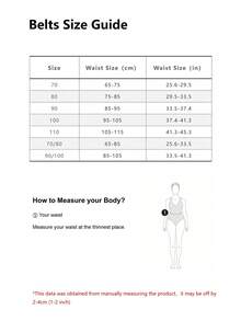 1pc Basic Square Buckle Skinny Waist Belt, Suitable For Dresses And Pants - Red - View 4