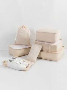 7/8/9/10pcs Travel Packing Cubes, Compression Organizer Bags, Luggage Organizer, Clothing Storage Bags Set, Includes: Cosmetic Bag, Waterproof Multi-Function Organizer, Garment Bag, Holiday Travel Essentials, Shoe Bag, Foldable Storage Box, Collapsible Underwear & Socks Organizer, Travel Packing Cubes, Luggage Organizer