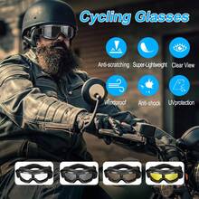 1 pieza Gafas de motocicleta, Gafas de ciclismo para deportes al aire libre, Gafas de motocicleta a prueba de viento para casco, Para hombres y mujeres ciclismo, conducción, senderismo, pesca, esquí y otros deportes