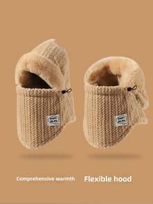 女士针织骑行帽，带耳罩，防风保暖，适合秋冬季节，也适合滑雪和户外活动，秋季装饰，情人节礼物 - 多色 - 查看 4