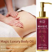 Magic Body Firming Oil–Tightening & Hydrating For Arms, Legs, Stomach & Body | Natural Firming Oil For Dry Skin | Lightweight, Non-Greasy, Nourishing Formula, Luxury Body Oil For Massage & Relax, For All Skin Types - 玫紅色 - 查看 1