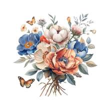 1/2/3pcs Floral & Butterfly Pattern Heat Transfer Stickers, Colorful Cartoon Design, Washable DIY Applique Patches, Suitable For Clothing, T-Shirts, Jeans, Backpacks, Washable Heat Transfer Patterns