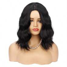 100% Bio Organic Super Natural Short Wig 40cm - 黑色 - 查看 2
