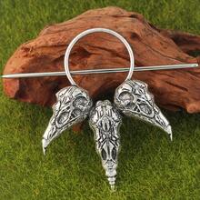 [Viking Hairpin] Vintage Viking Hairpin| 1pc Animal Hairpin Women Spiritual Hair Accessories Women Jewelry - 古董銀器 - 查看 2