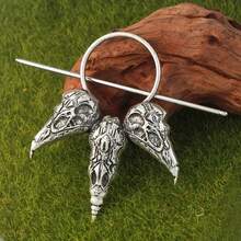 [Viking Hairpin] Vintage Viking Hairpin| 1pc Animal Hairpin Women Spiritual Hair Accessories Women Jewelry - 古董銀器 - 查看 3