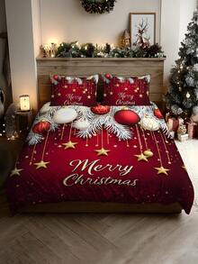 Juego de ropa de cama de 2/3 piezas con estampado digital, suave y cómodo, adecuado para dormitorio, habitación de invitados, sala de juegos, hotel, dormitorio escolar - Multicolor - Ver 4
