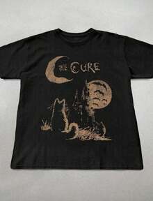 The Fool Tarot Card Shirt Court Jester Halloween Shirt Men Gothic Shirt Men Goth Shirt Women Spooky Shirts Creepy Shirt For Men Horror Shirt - 黑色 - 查看 1