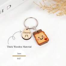 Bread Toast Keychain Women, Divorce Gifts Women, New Job Gifts Women, Gifts Teenage Girls, New Beginnings Gifts Women, College Her - New Home - View 5