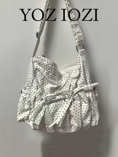 신학기 한국 인디 디자인 대학생용 버서타일 숄더백, 캐주얼 토트백, 수업, 쇼핑, 통근에 적합