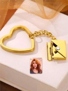 Quà tặng tốt nghiệp cá nhân hóa dành cho bạn thân, móc khóa ảnh tùy chỉnh, móc khóa phong bì ảnh cá nhân hóa, thích hợp làm quà tặng ngày Valentine. - Móc khóa SUV-Heart - Xem 7