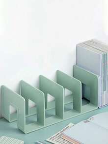 4/2/1pc/Set Bookshelf, Tabletop Bookrack, Reading Holder, Book/Document Storage Organizer, Bookstand, Divider, Desk Storage Rack, Suitable For Books, Papers, Documents Back To School